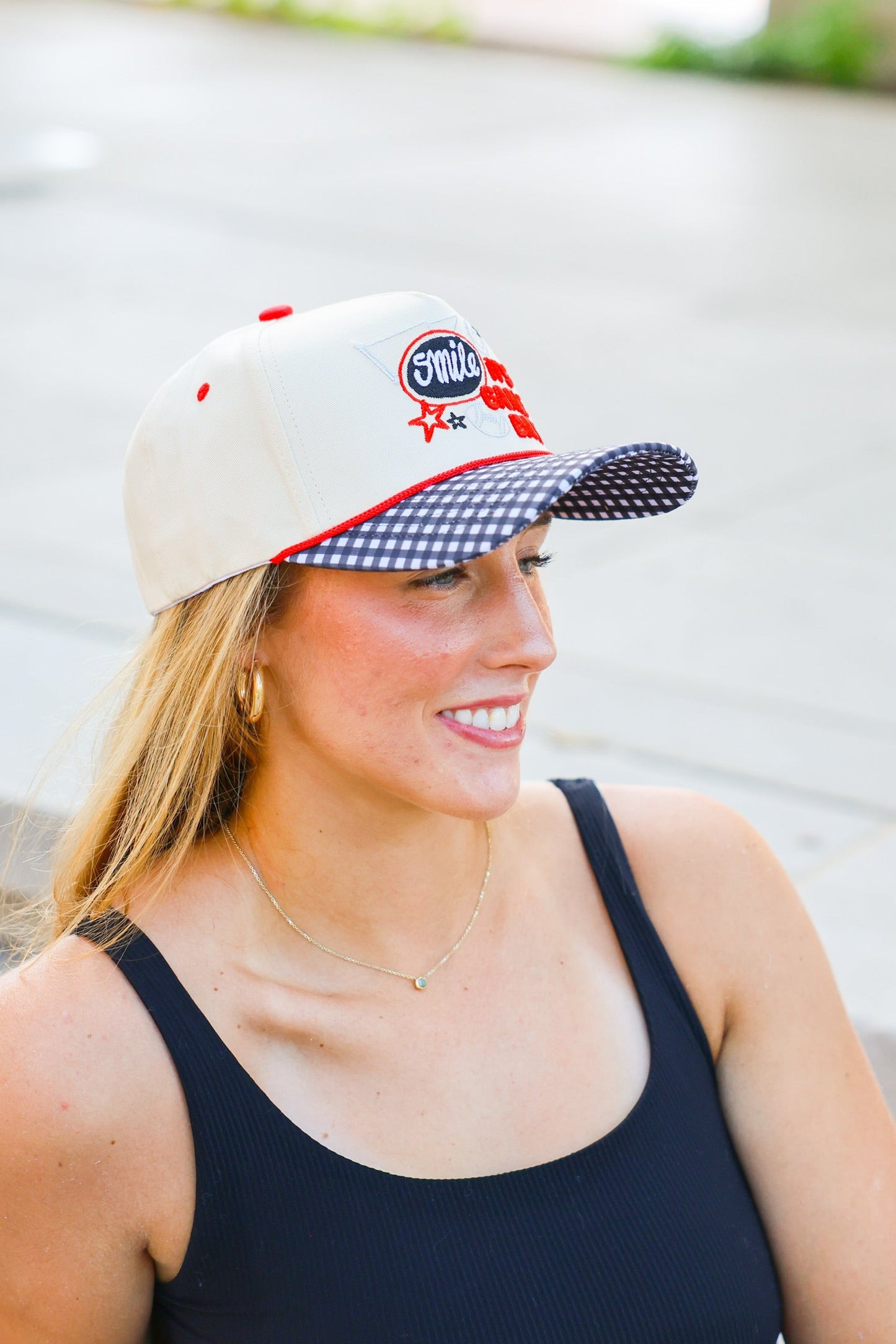 SMILE, IT’S GAME DAY CANVAS CAP