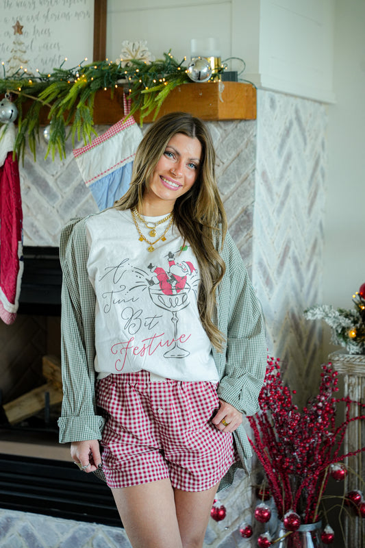 A TINI BIT FESTIVE TEE