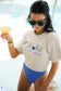 OUT OF OFFICE EMBROIDERED TEE