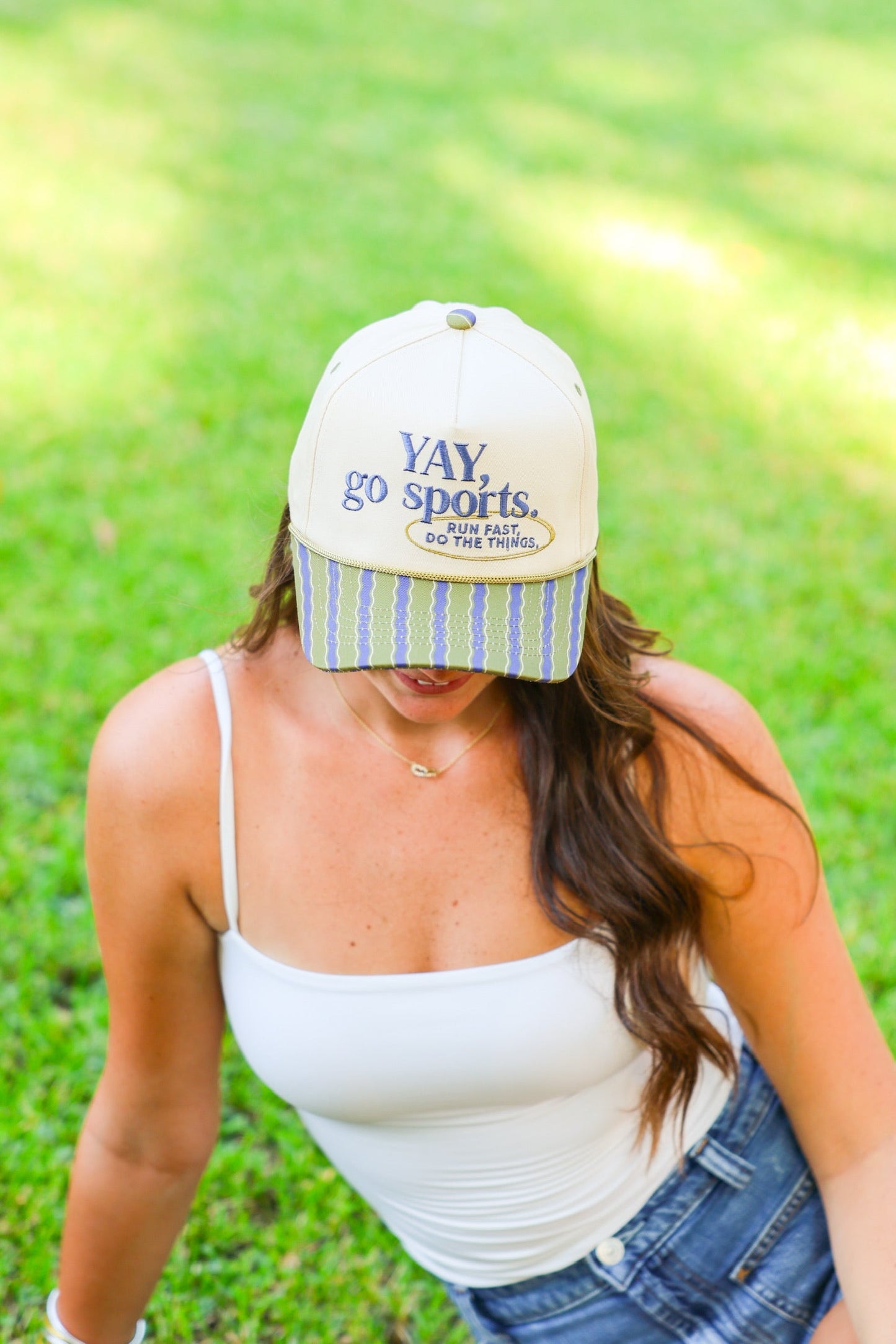 YAY, GO SPORTS CANVAS CAP