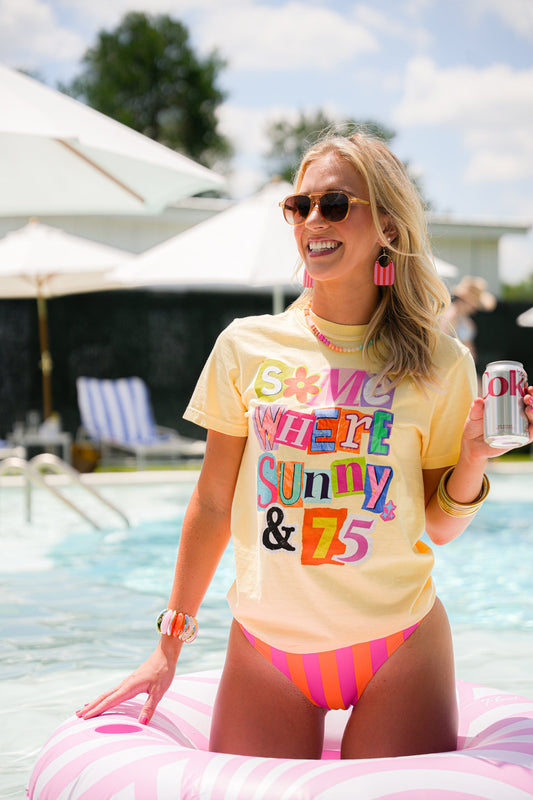 SOMEWHERE SUNNY & 75 TEE