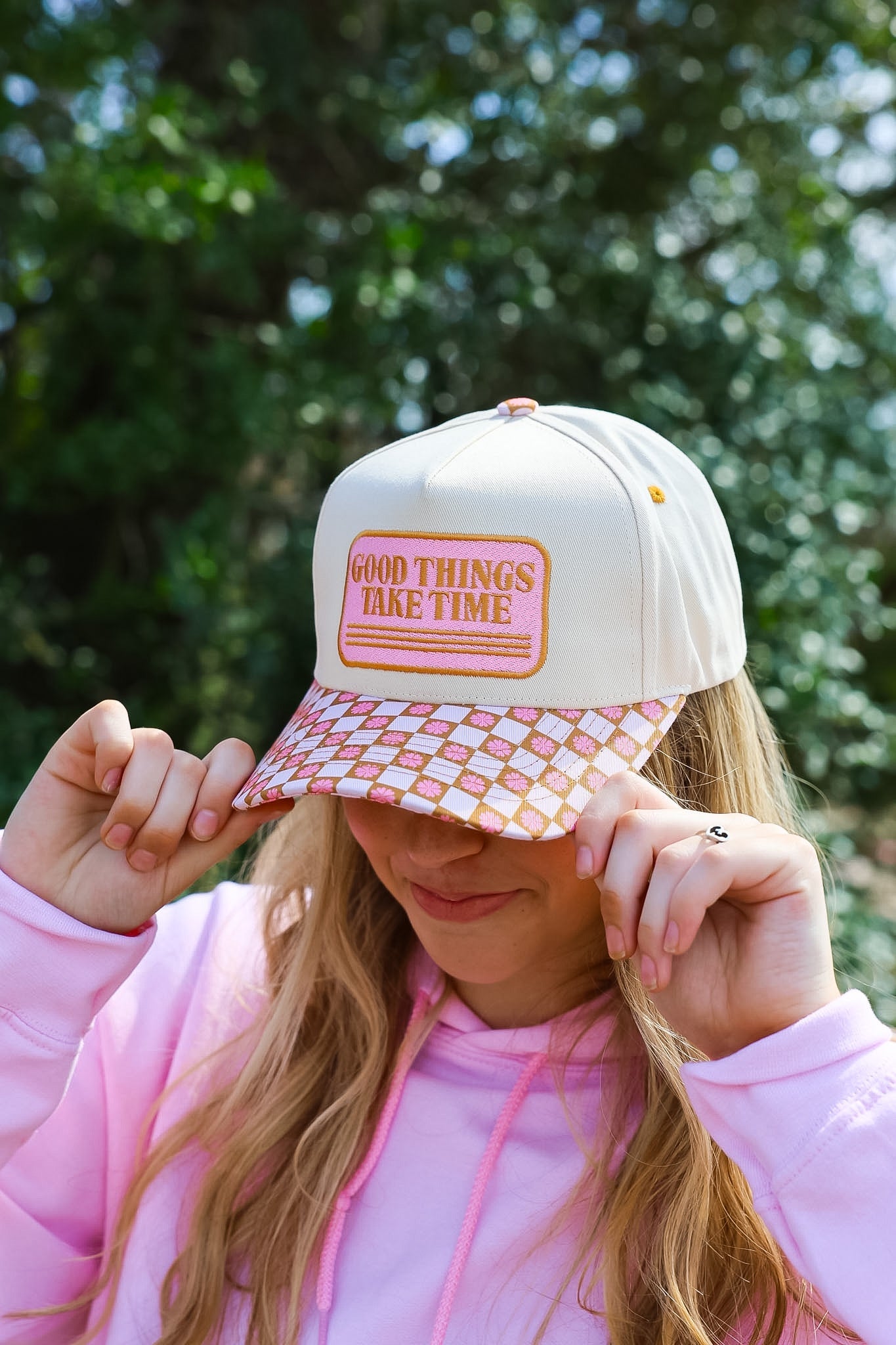 GOOD THINGS TAKE TIME CANVAS CAP