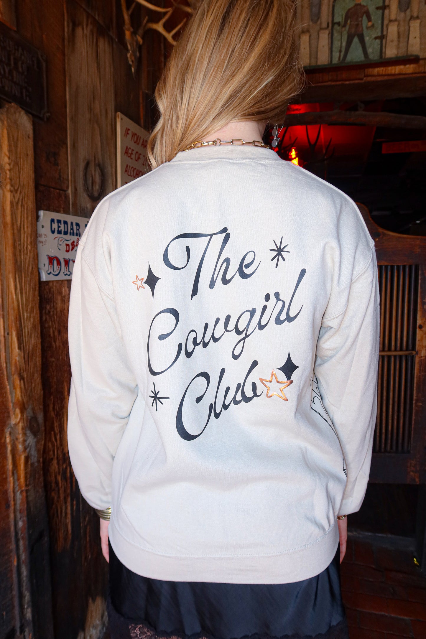 THE COWGIRL CLUB CREWNECK