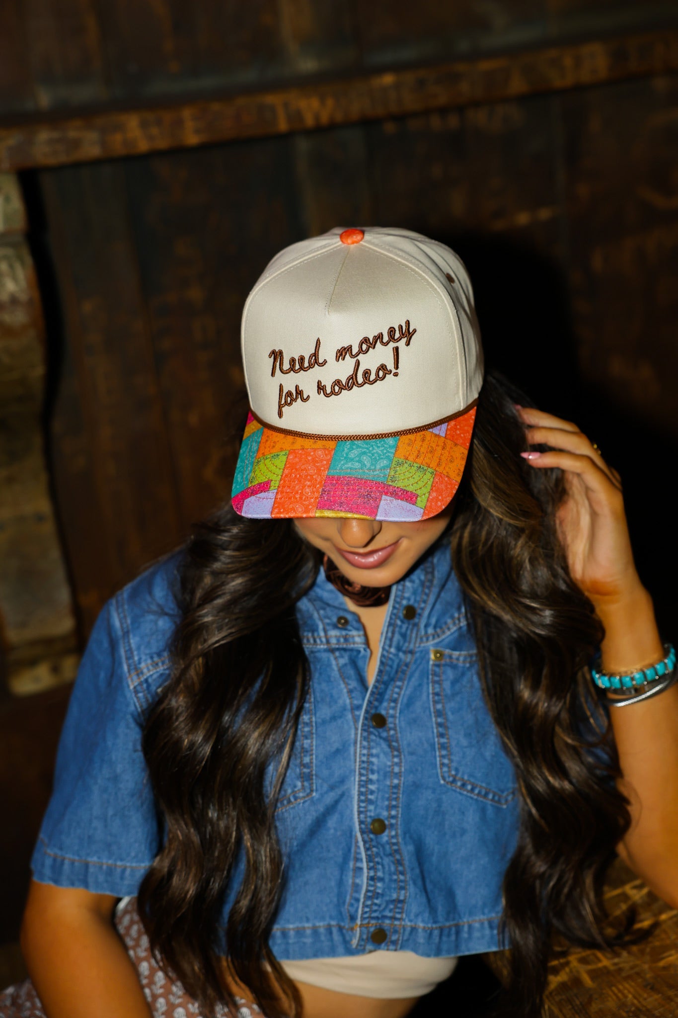 NEED MONEY FOR RODEO CANVAS CAP