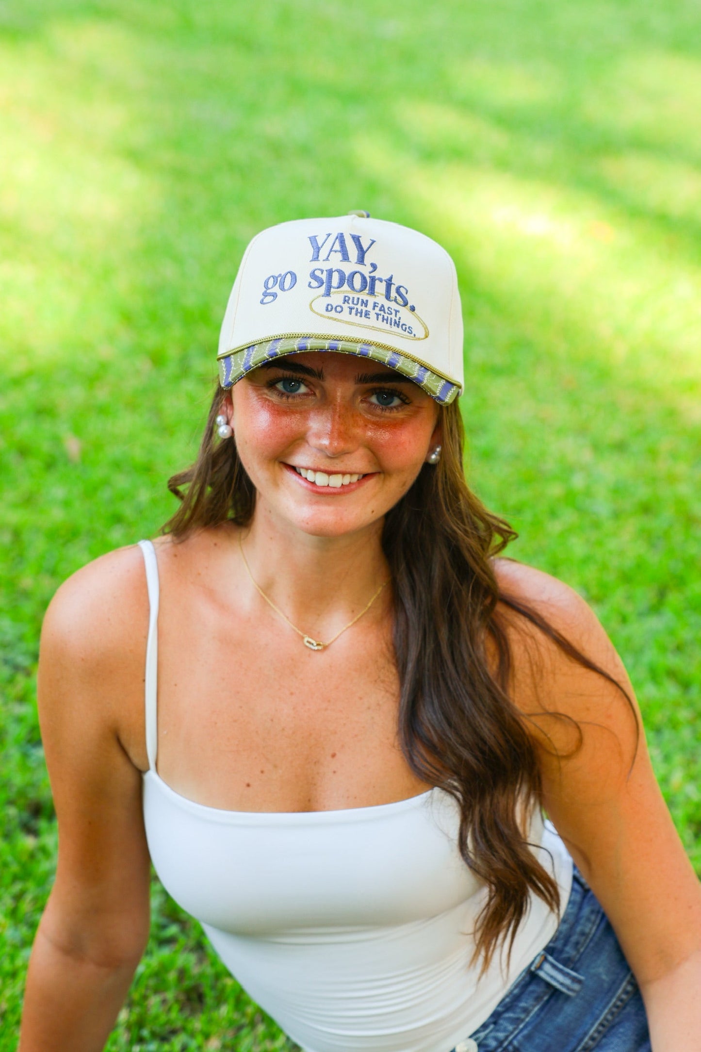 YAY, GO SPORTS CANVAS CAP