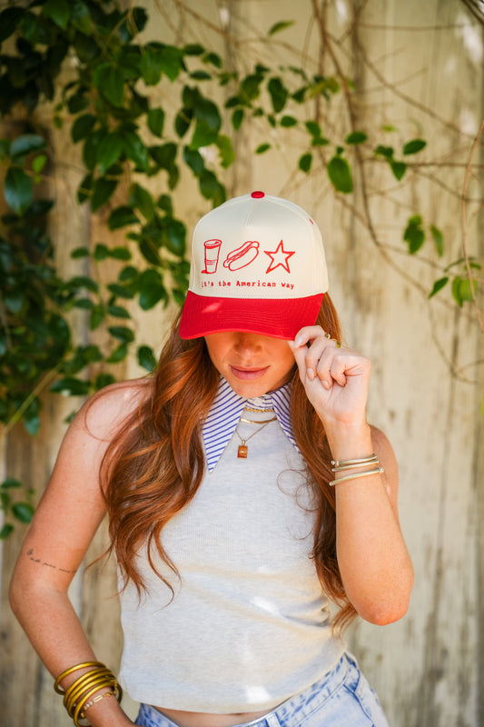 IT'S THE AMERICAN WAY CANVAS CAP