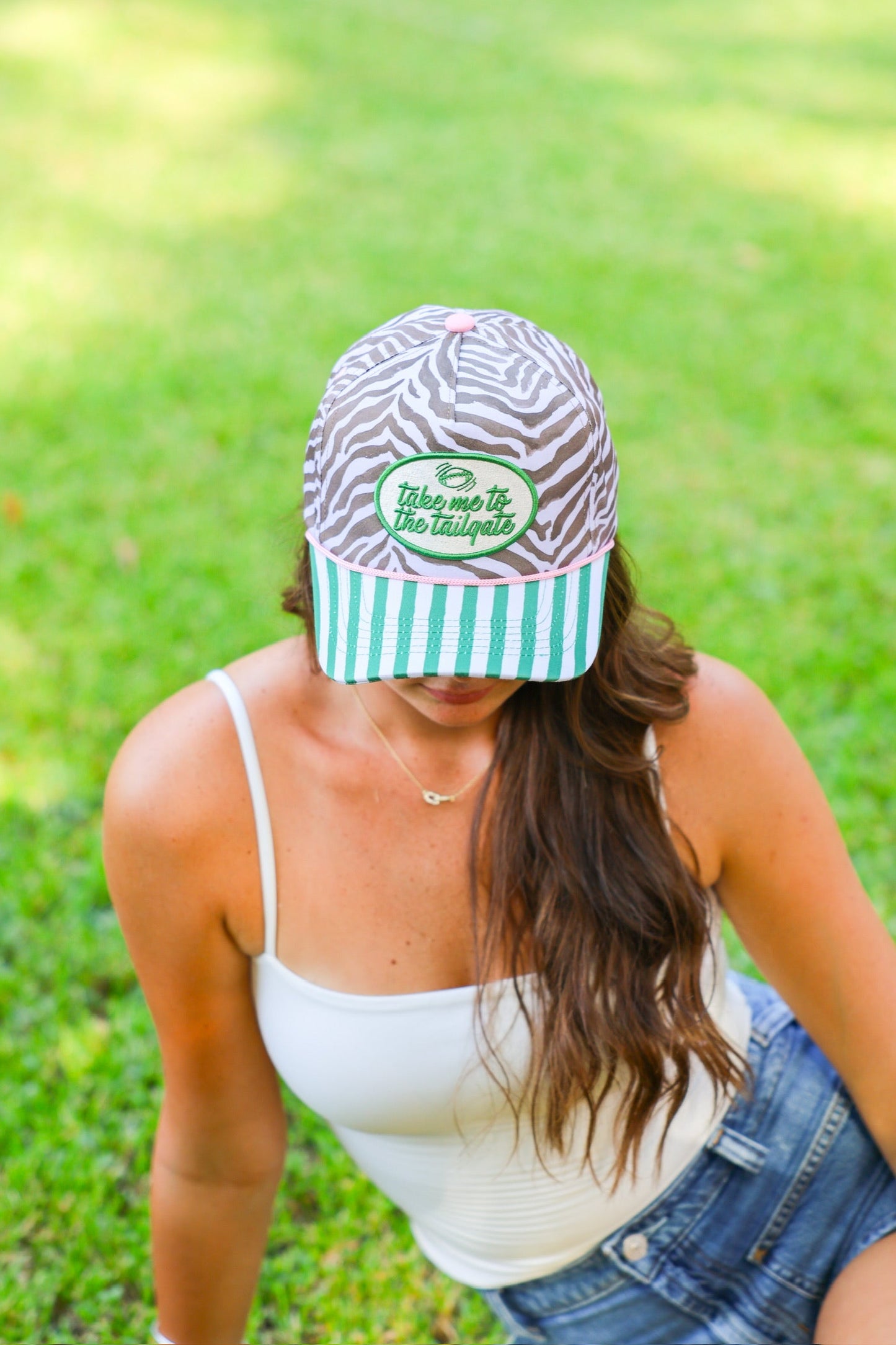 TAKE ME TO THE TAILGATE CANVAS CAP