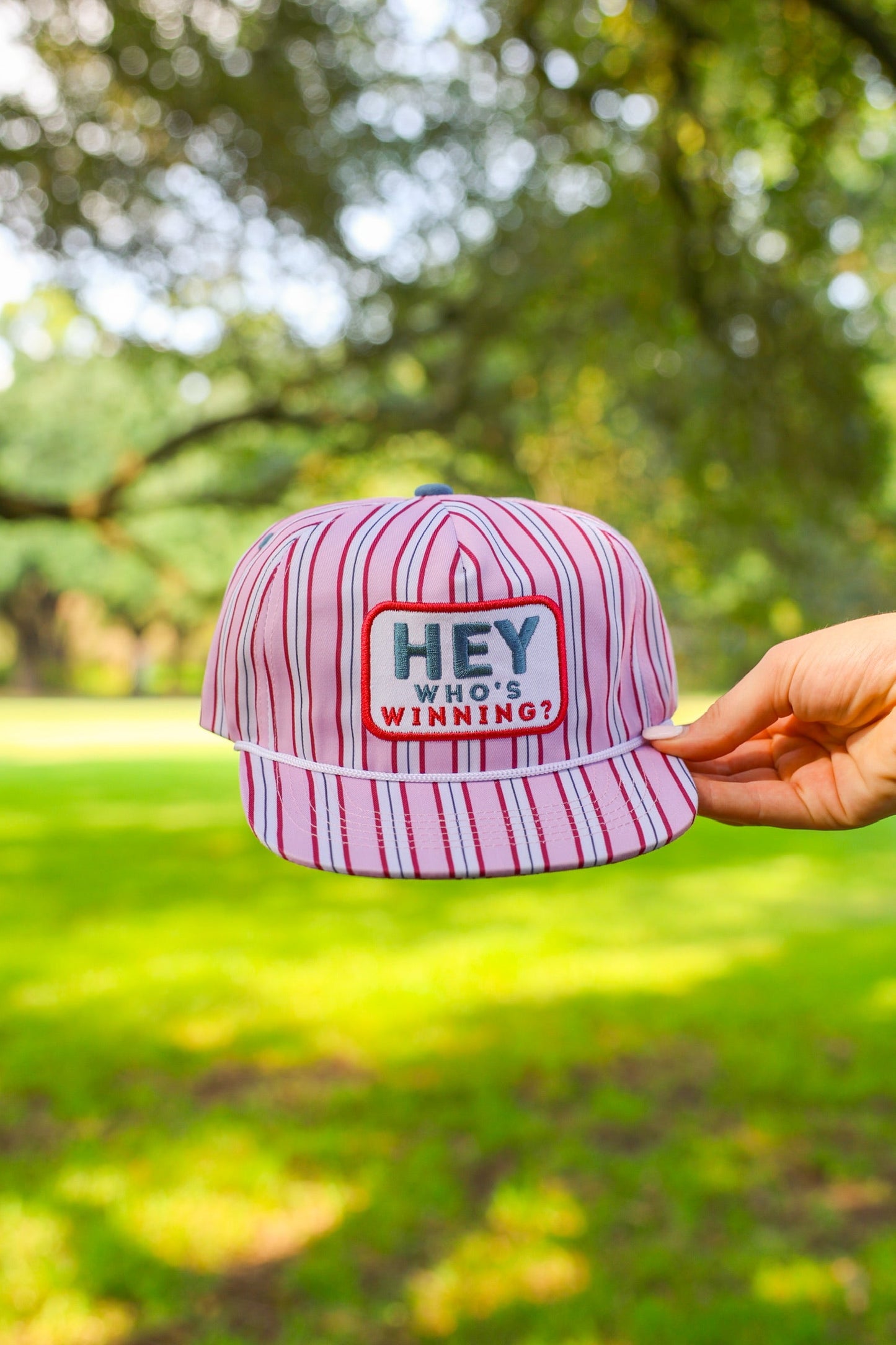 WHO’S WINNING CANVAS CAP