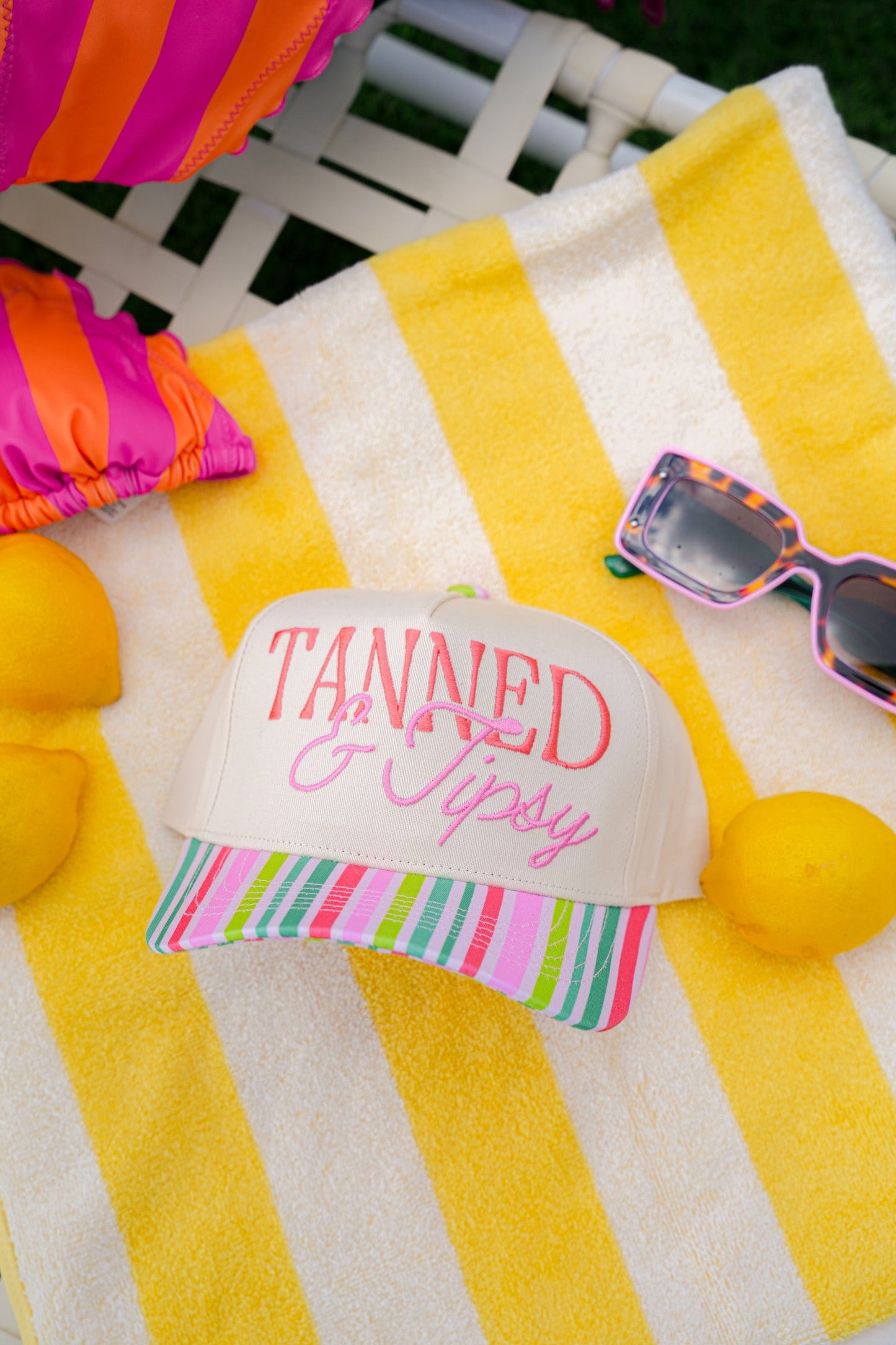 TANNED & TIPSY CANVAS CAP