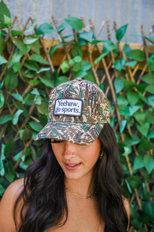 CAMO YEEHAW, GO SPORTS CANVAS CAP