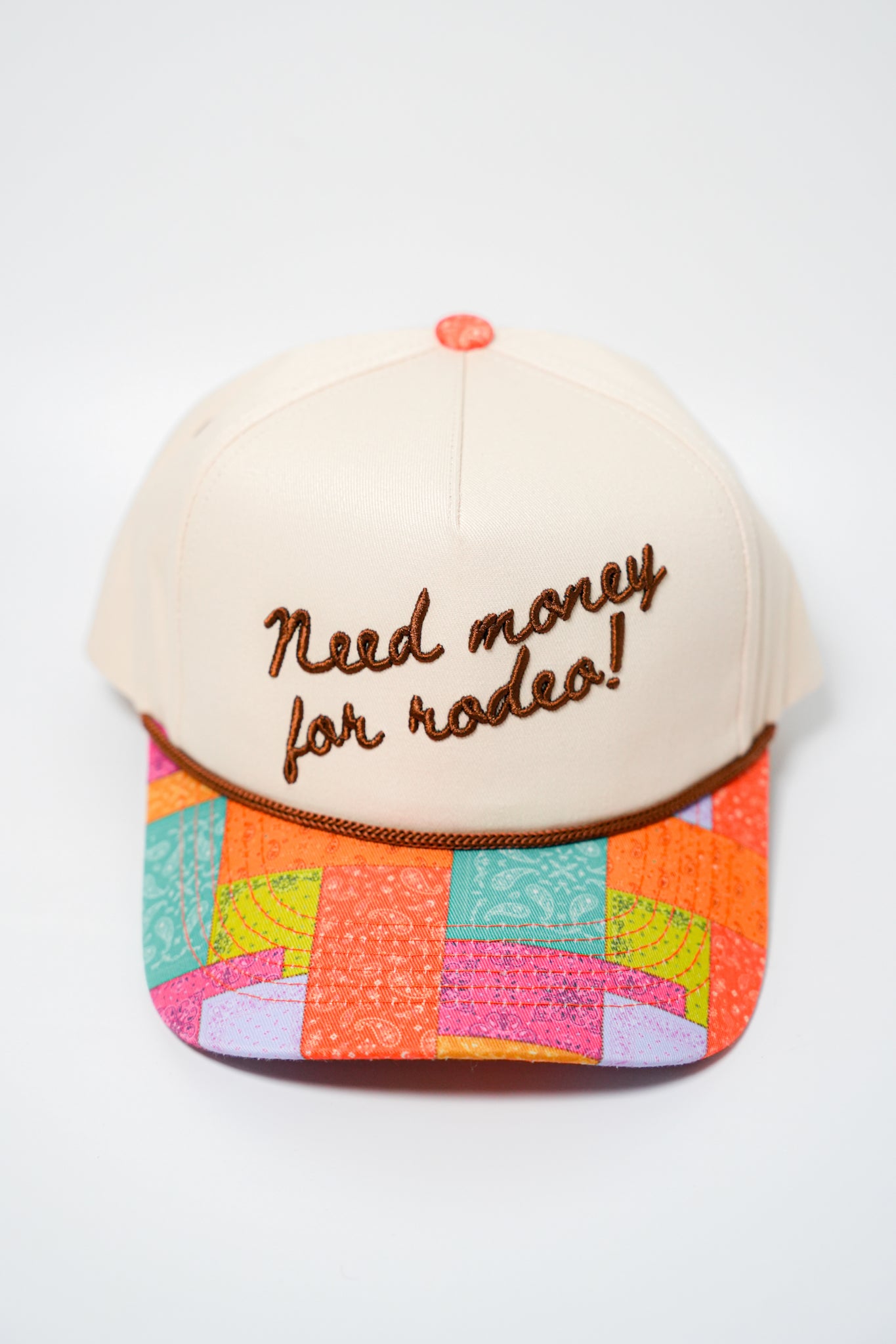 NEED MONEY FOR RODEO CANVAS CAP