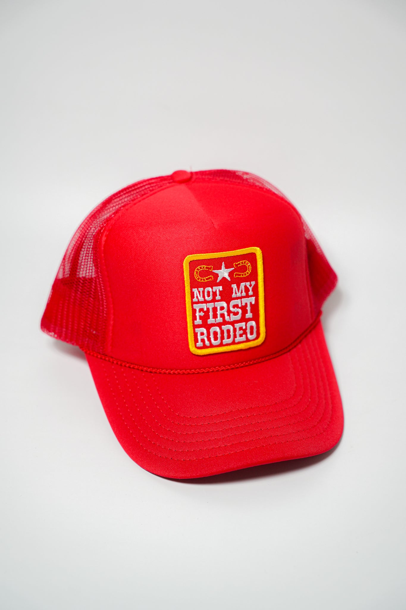 NOT MY FIRST RODEO TRUCKER HAT