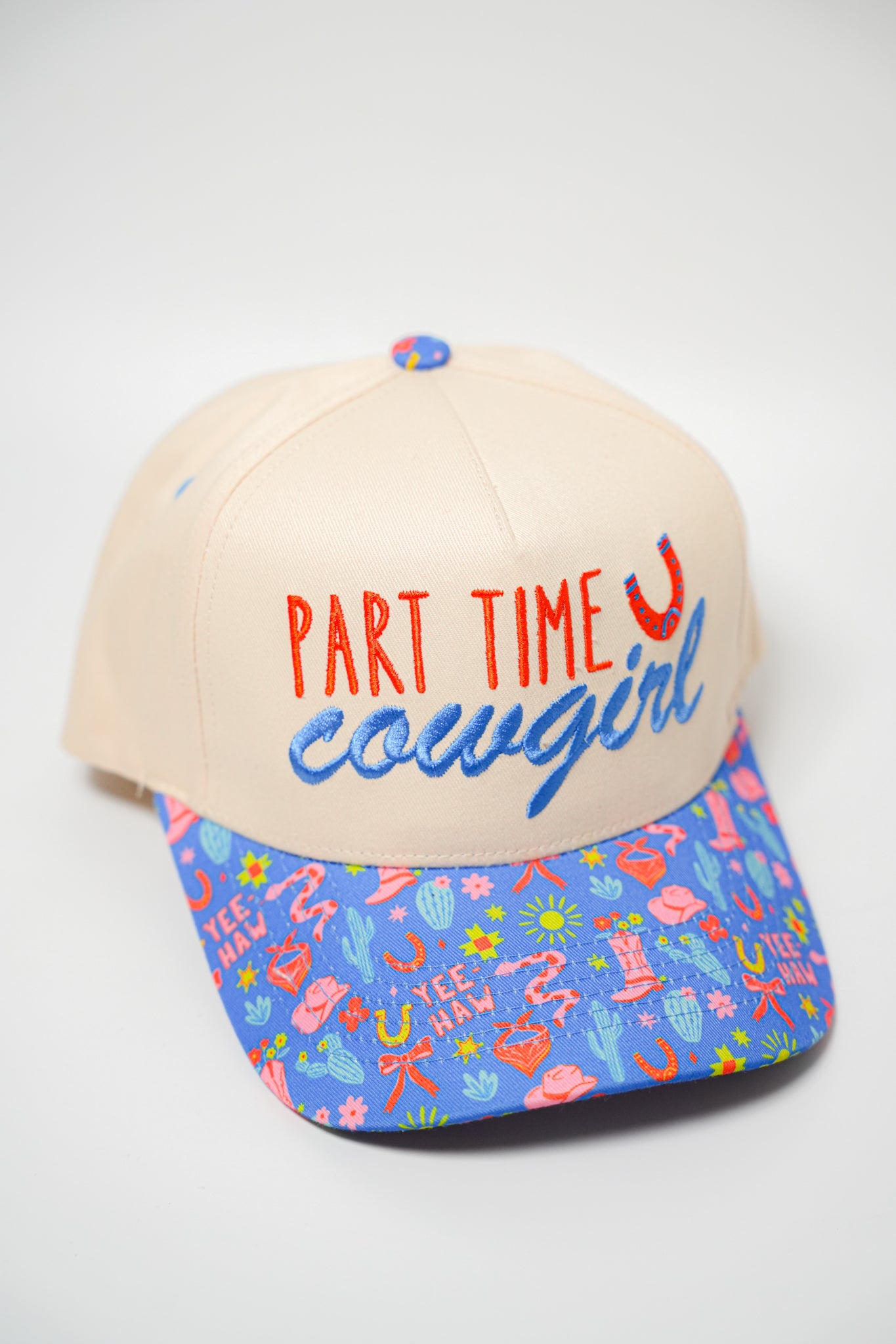 PART TIME COWGIRL CANVAS CAP