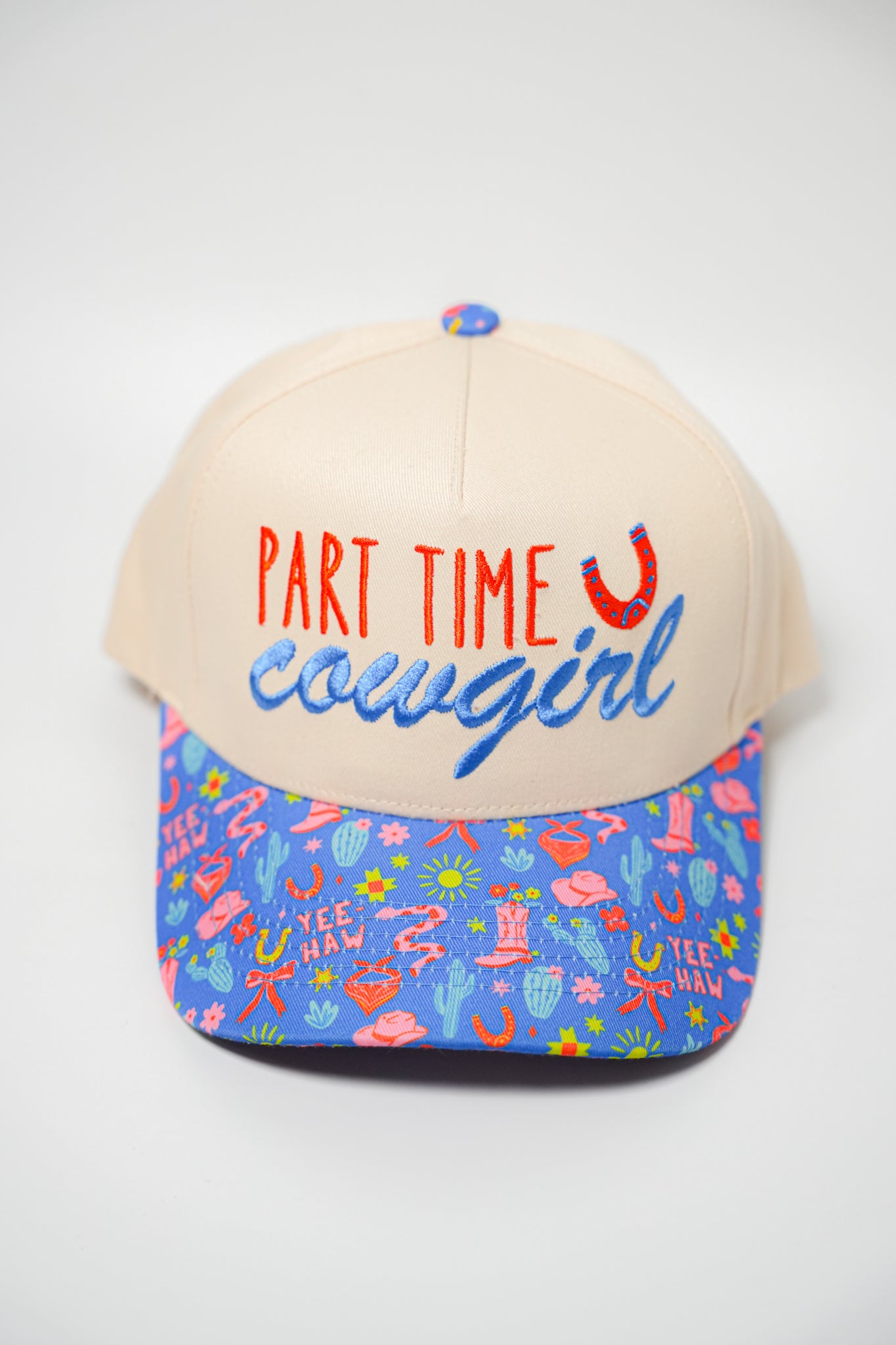 PART TIME COWGIRL CANVAS CAP