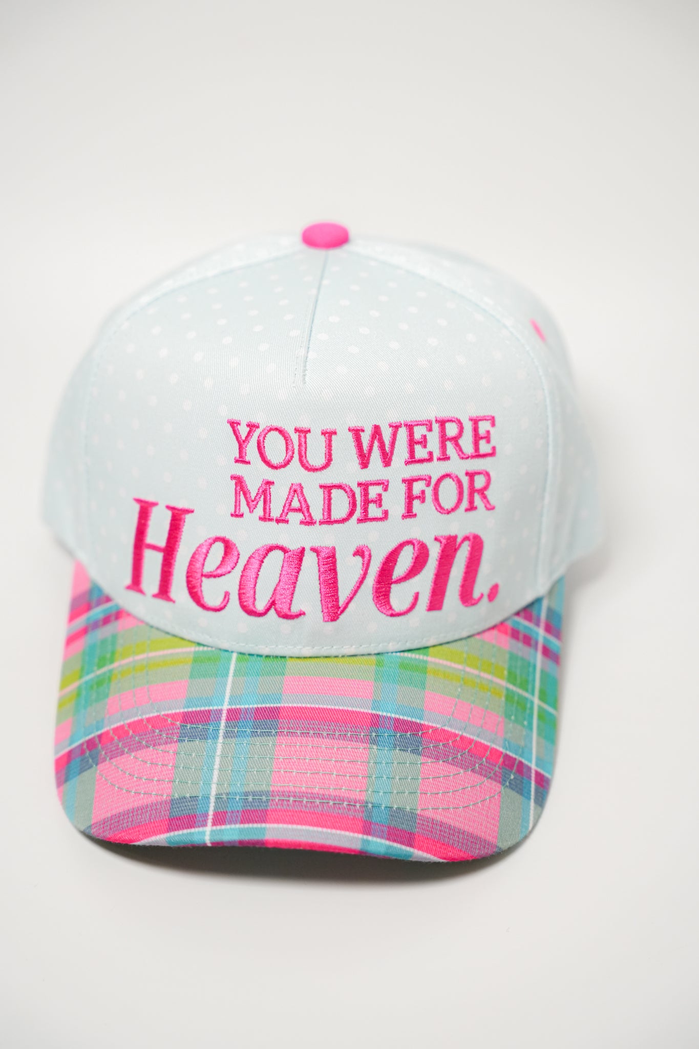 YOU WERE MADE FOR HEAVEN CANVAS CAP