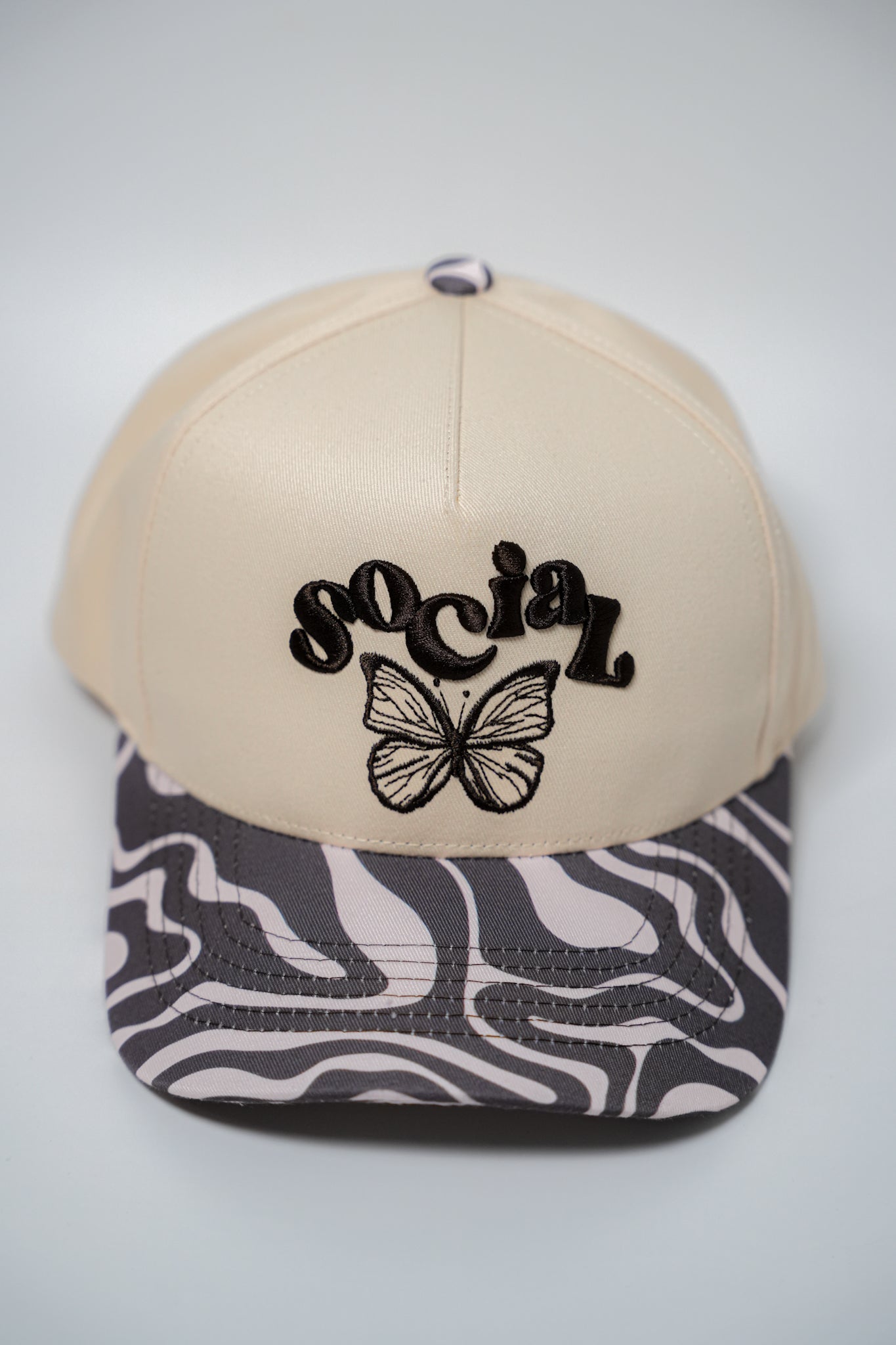 SOCIAL BUTTERFLY CANVAS CAP