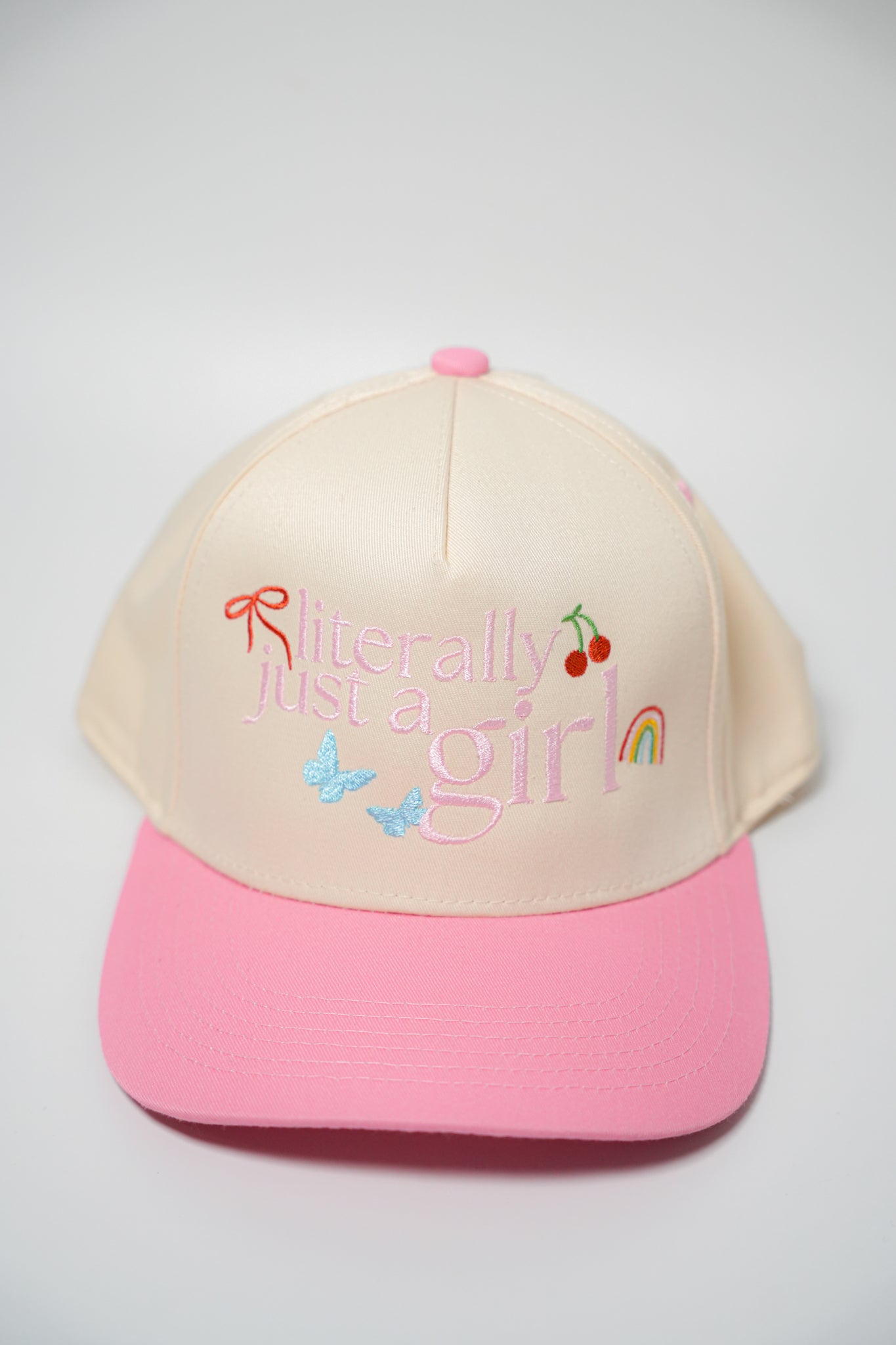 LITERALLY JUST A GIRL ICON CANVAS CAP