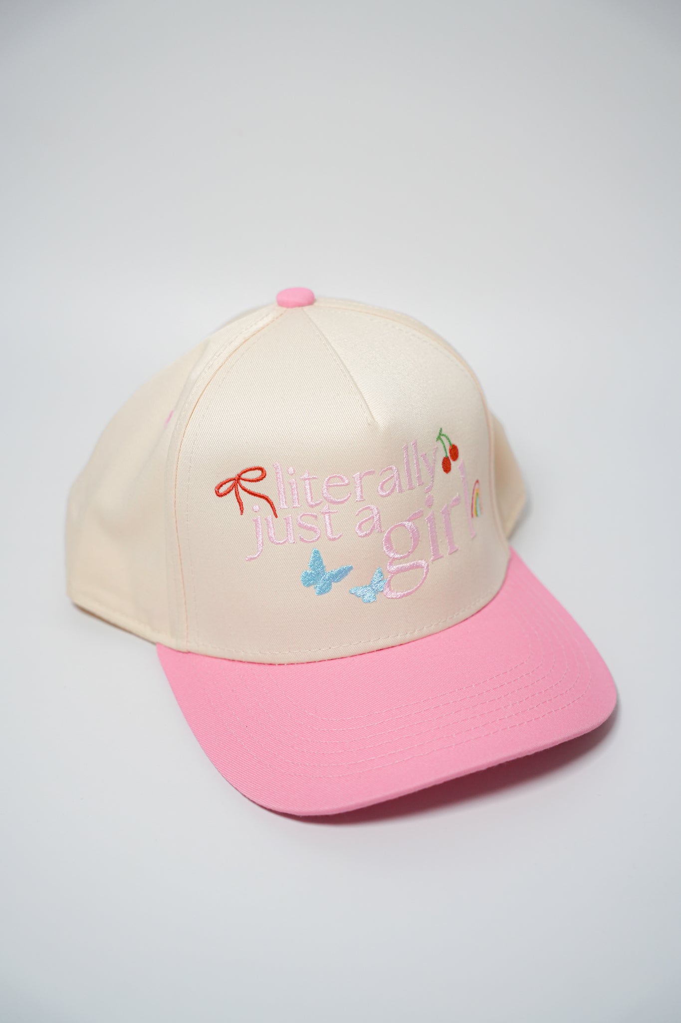 LITERALLY JUST A GIRL ICON CANVAS CAP