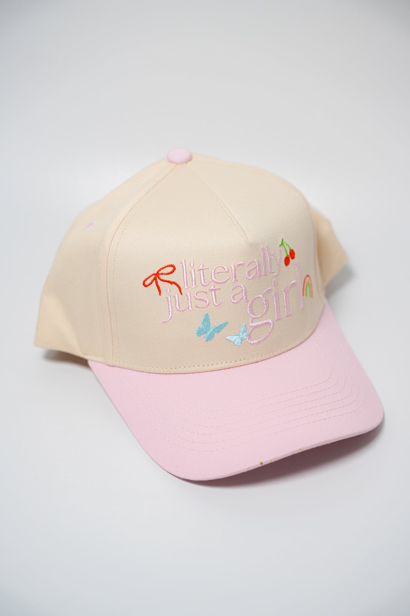 LITERALLY JUST A GIRL ICON CANVAS CAP