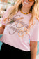 GINA CHAMPAGNE COWGIRL TEE | CREWNECK