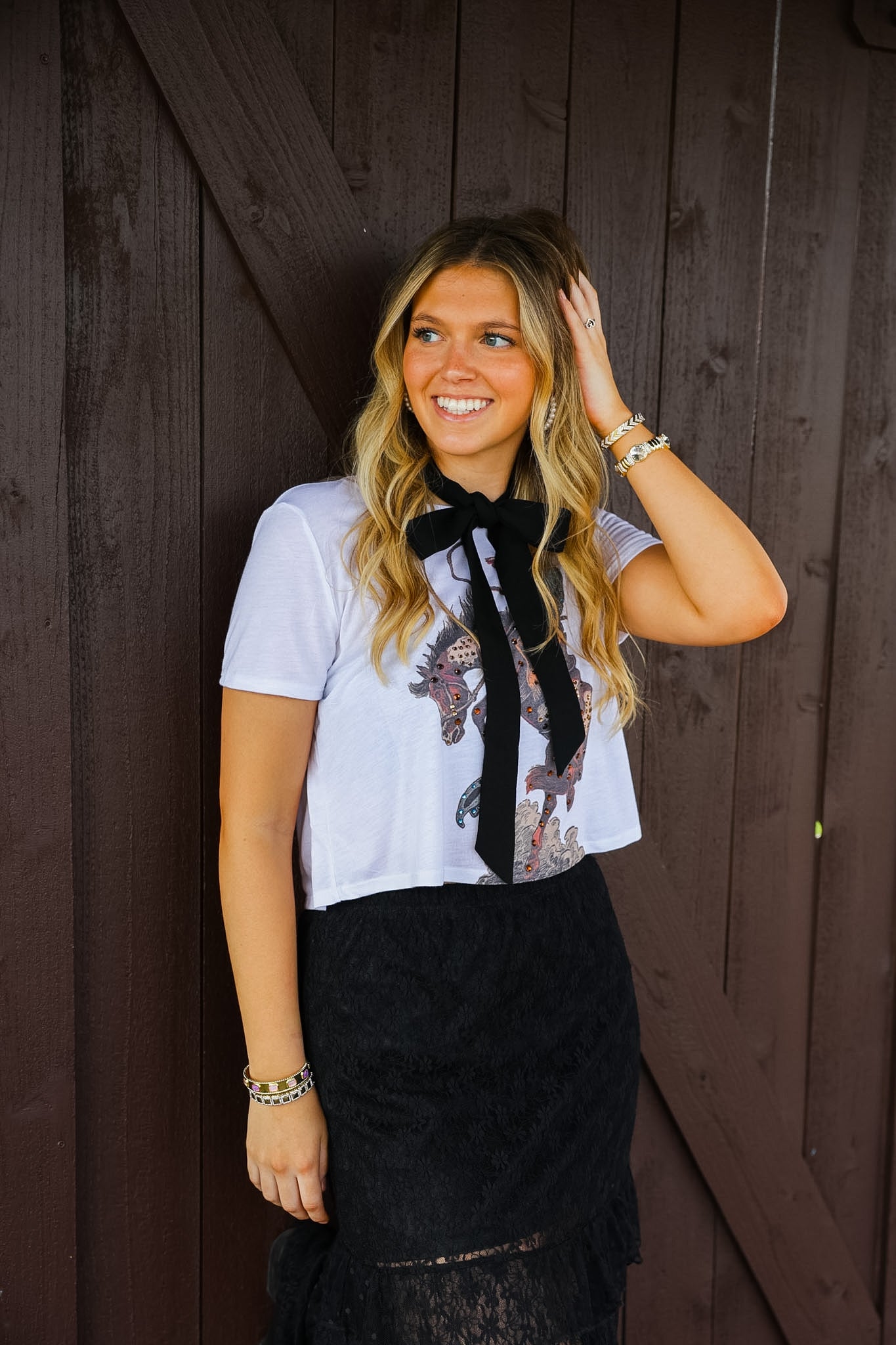 GINA PINK LABEL BRONC RIDER TEE