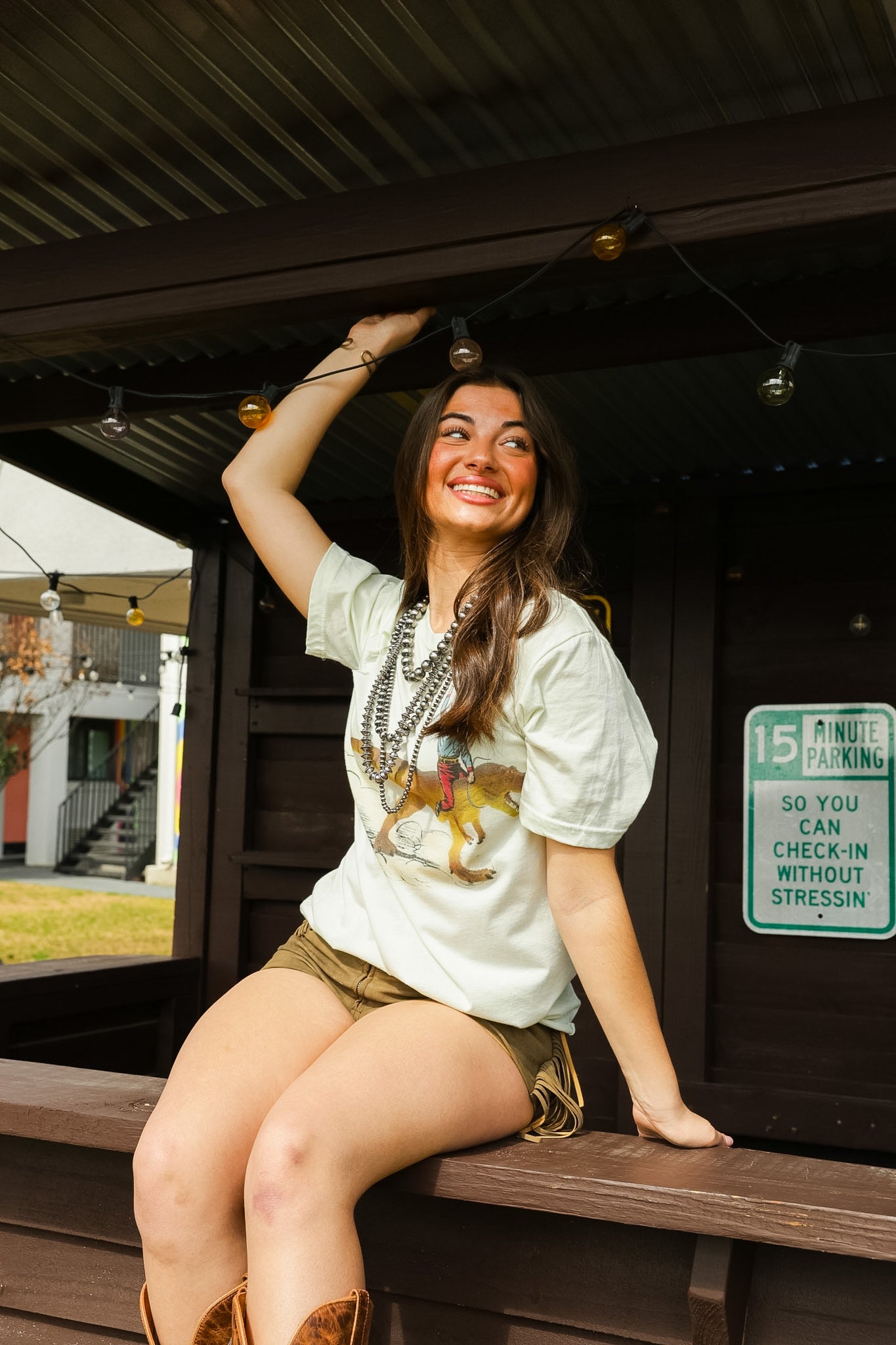 GINA T-REX COWBOY TEE