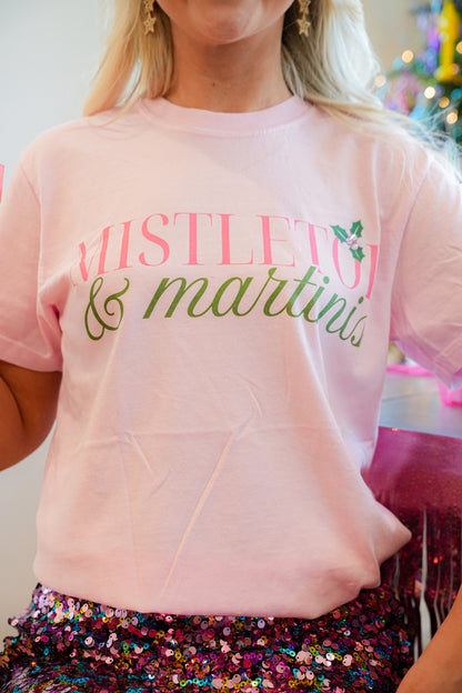 MISTLETOE & MARTINIS TEE