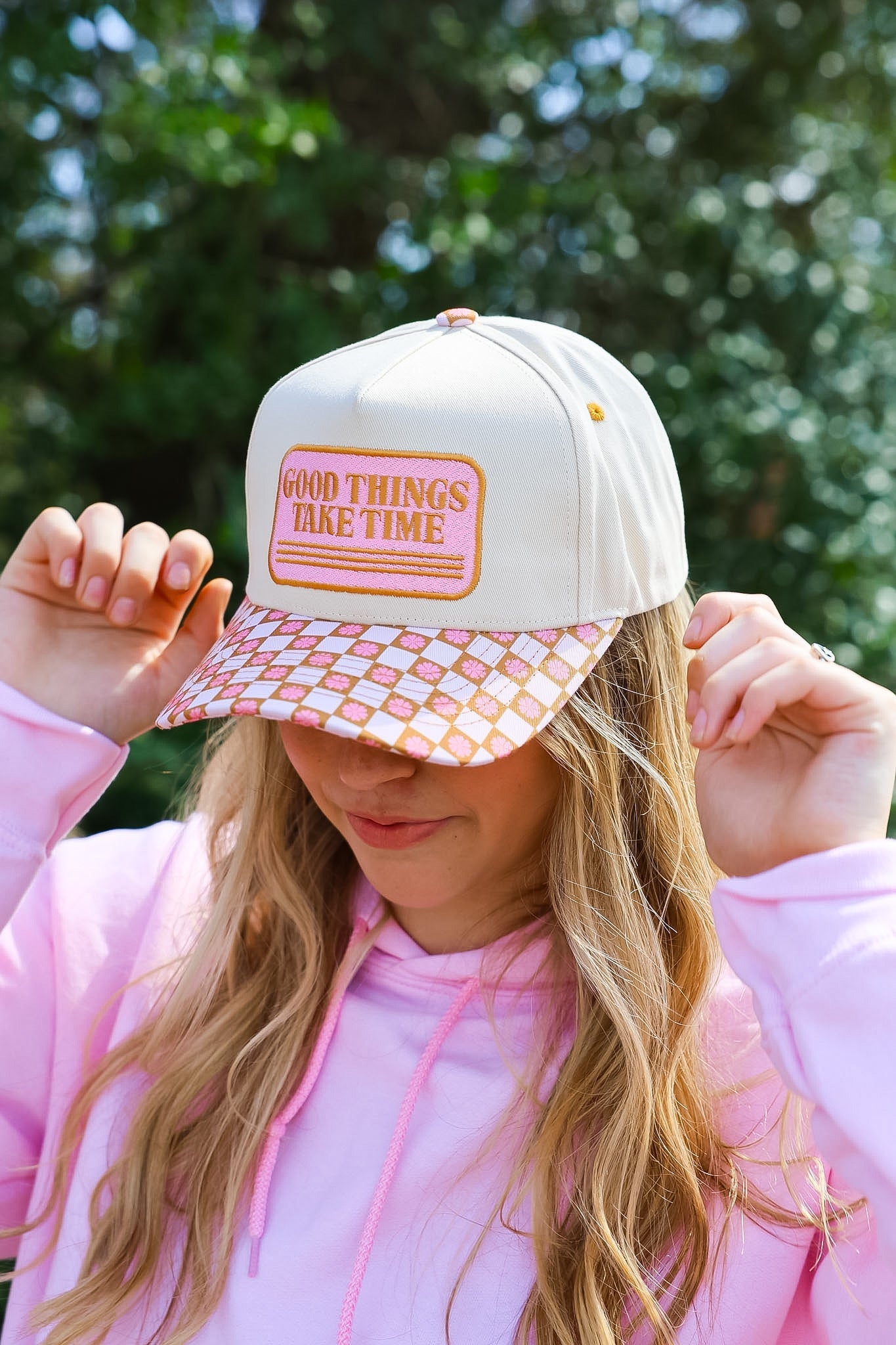 GOOD THINGS TAKE TIME CANVAS CAP