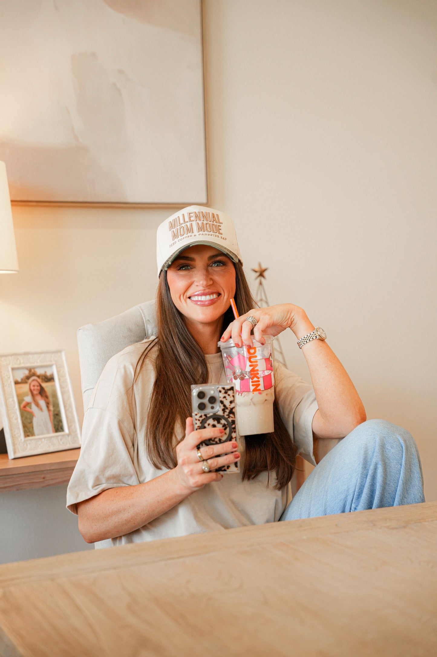 MILLENNIAL MOM MODE CANVAS CAP