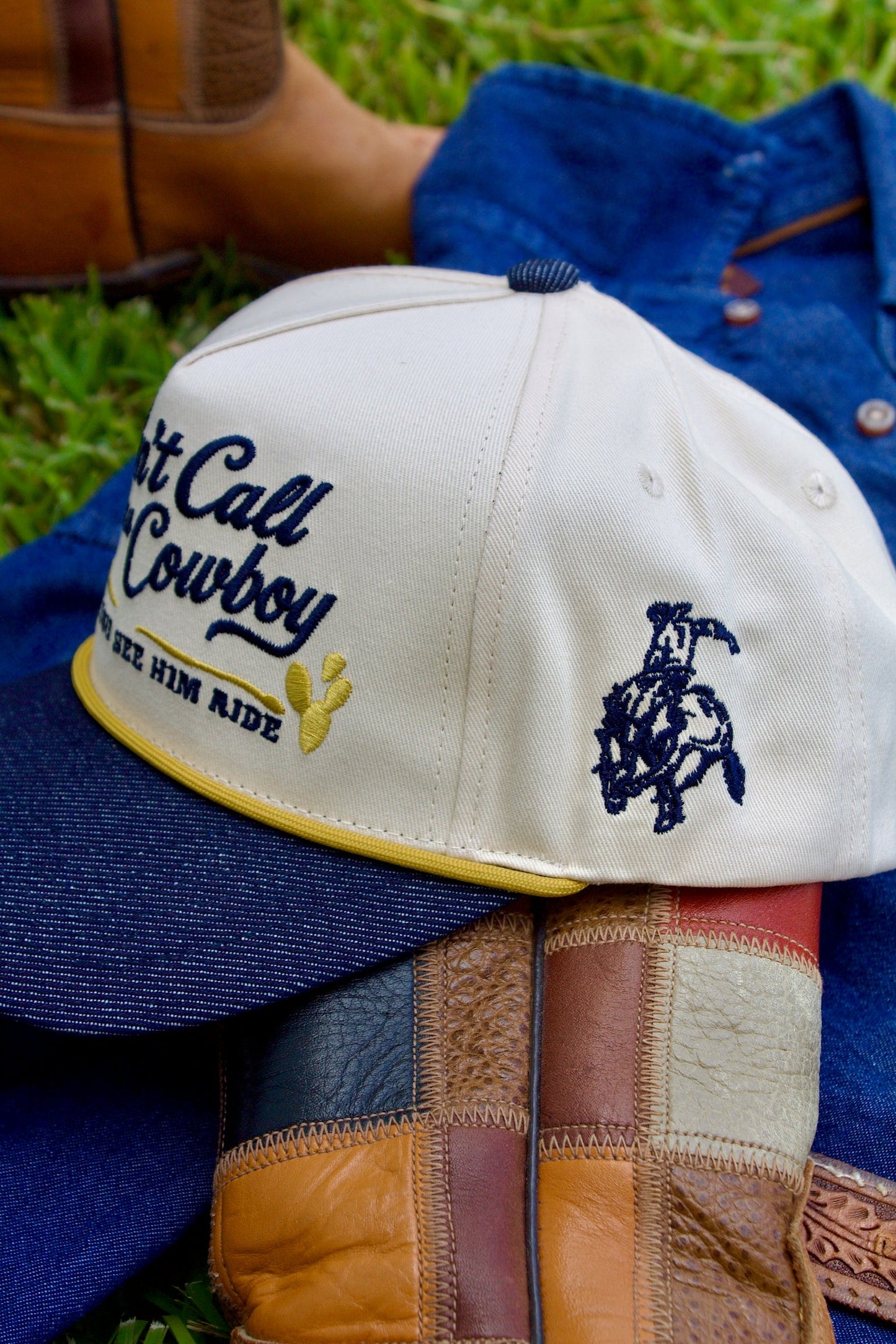 DON'T CALL HIM A COWBOY CANVAS CAP