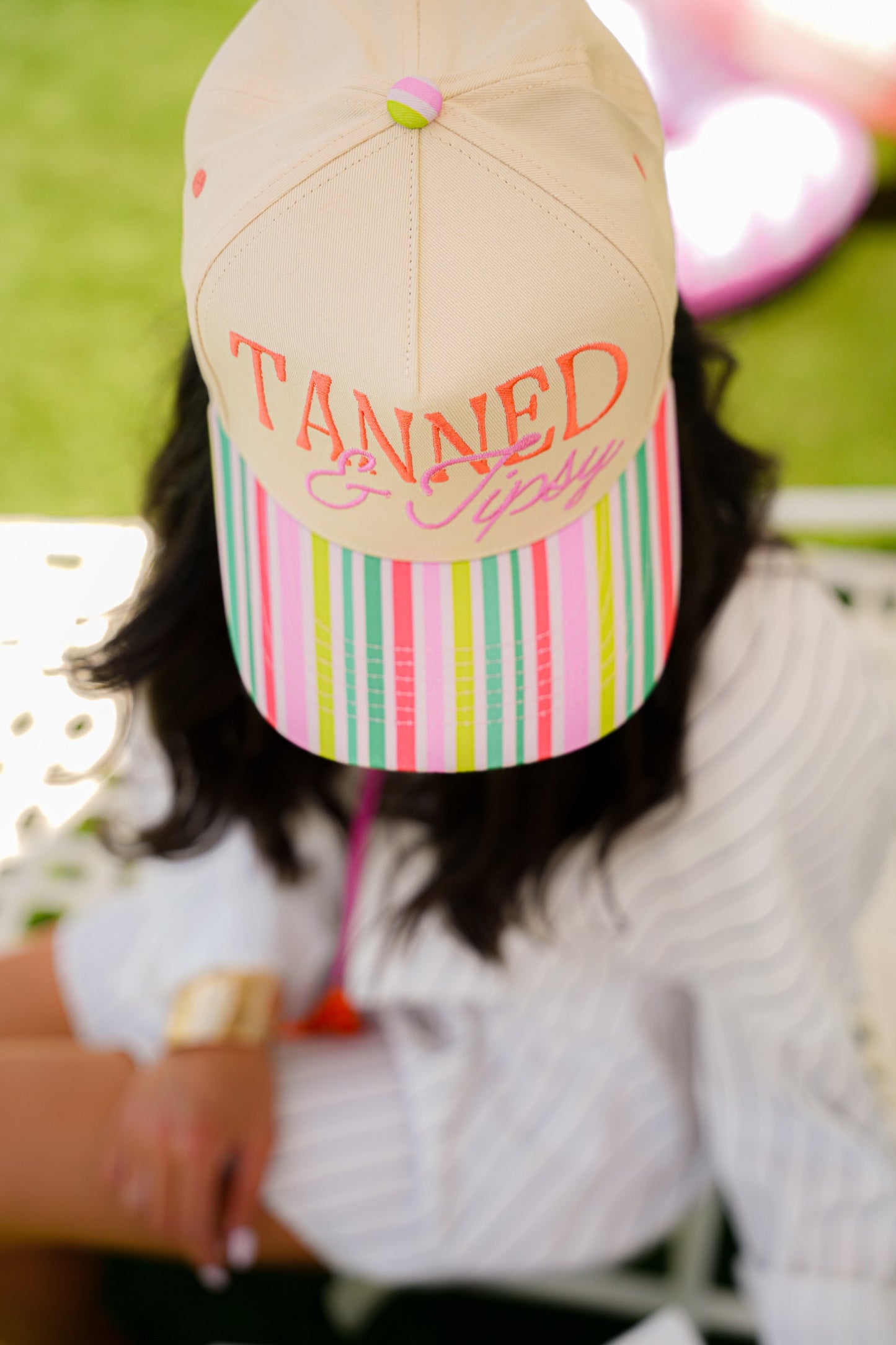 TANNED & TIPSY CANVAS CAP