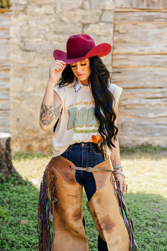 AIN’T MY FIRST RODEO (NEON) TANK | TEE