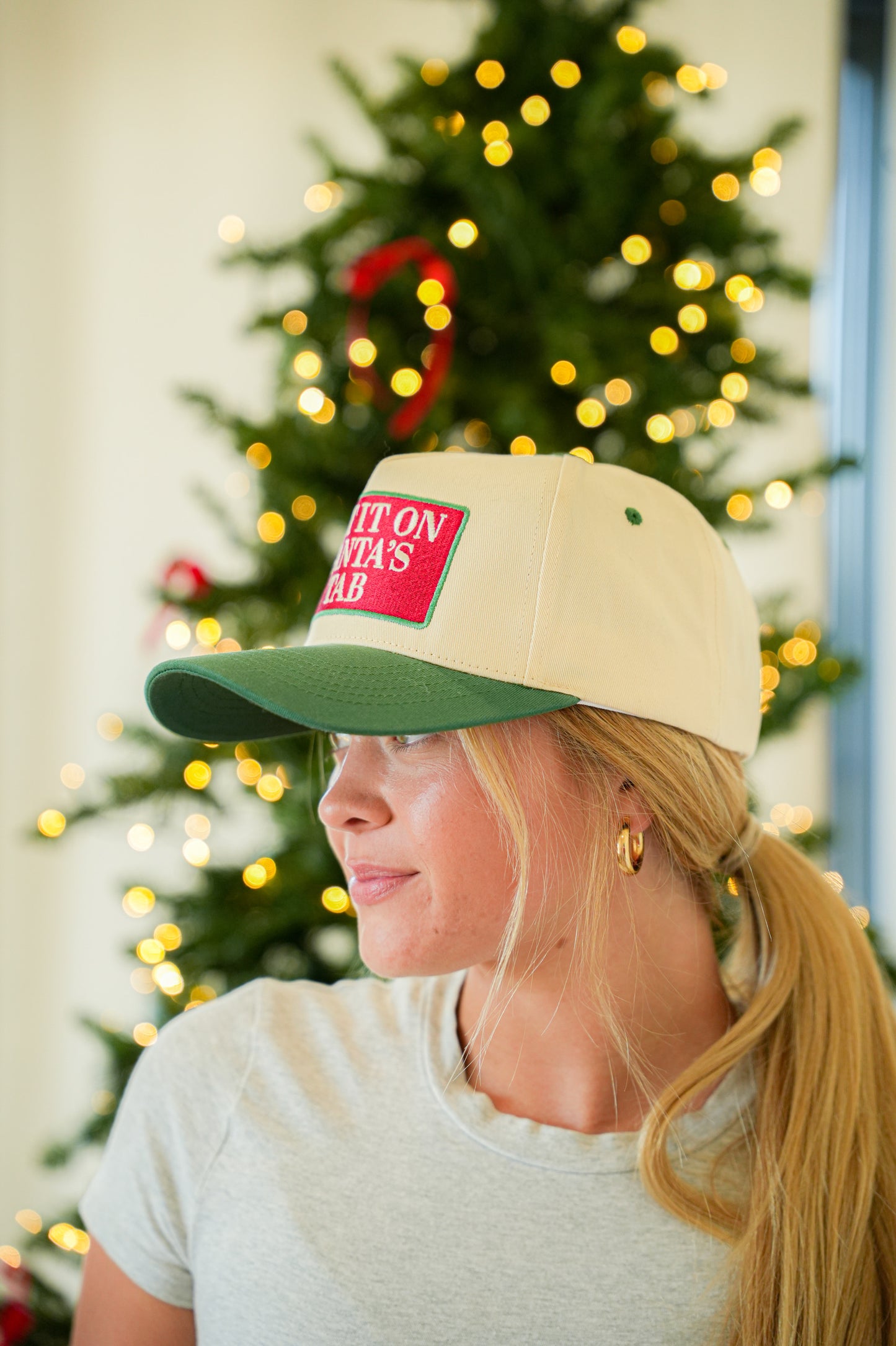 PUT IT ON SANTA'S TAB CANVAS CAP