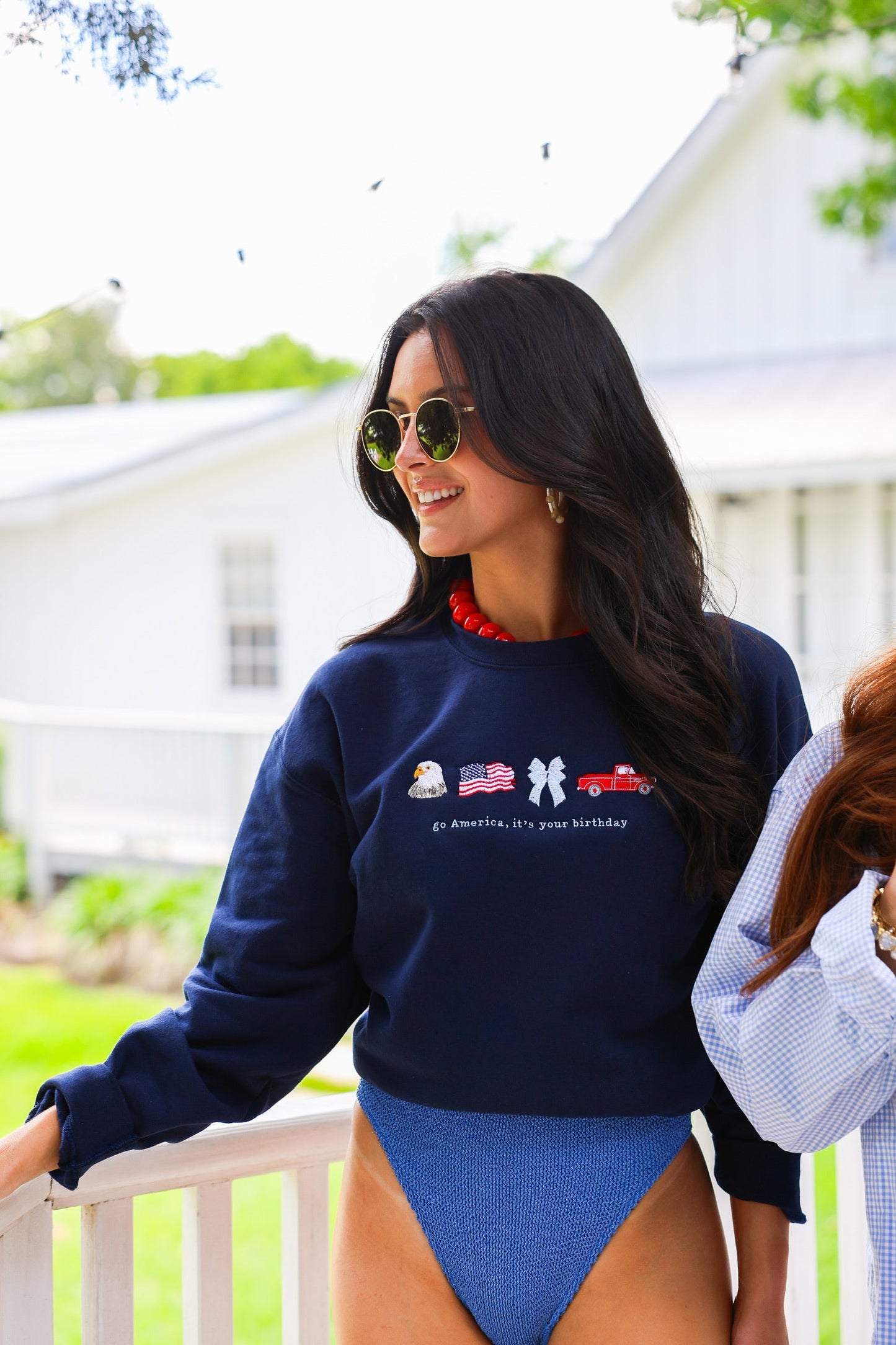 GO AMERICA, IT'S YOUR BIRTHDAY CREWNECK