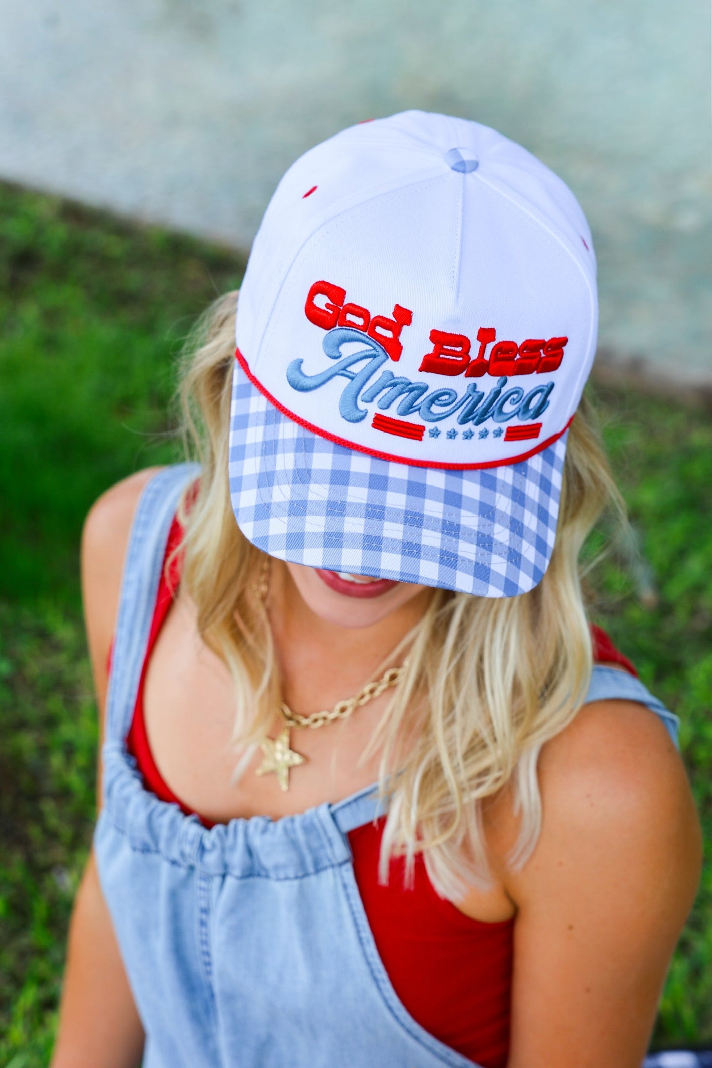 GOD BLESS AMERICA TRUCKER HAT | CANVAS CAP