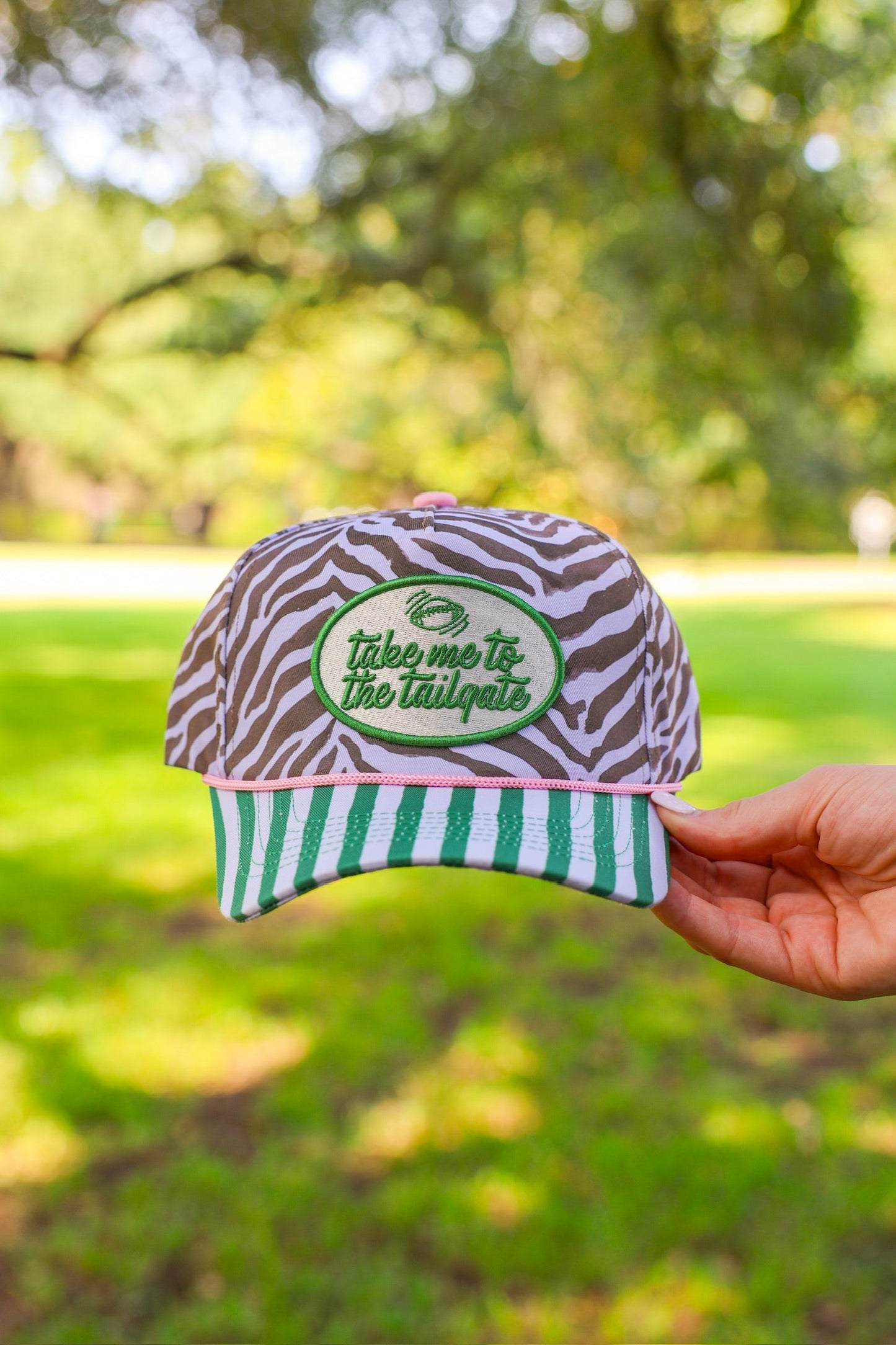 TAKE ME TO THE TAILGATE CANVAS CAP