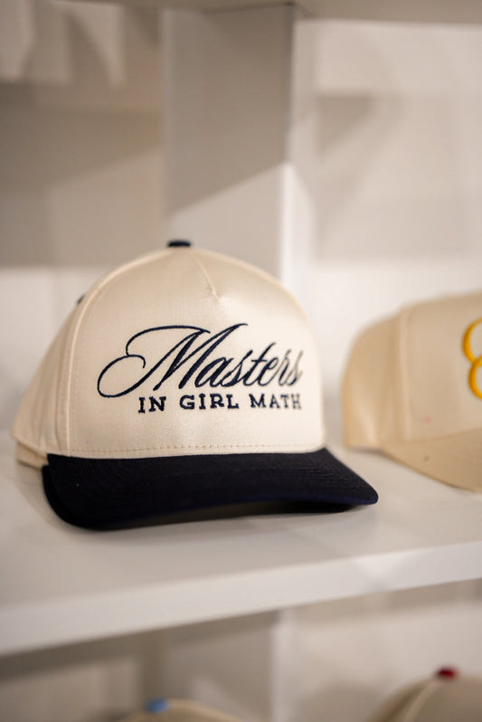 MASTERS IN GIRL MATH HAT