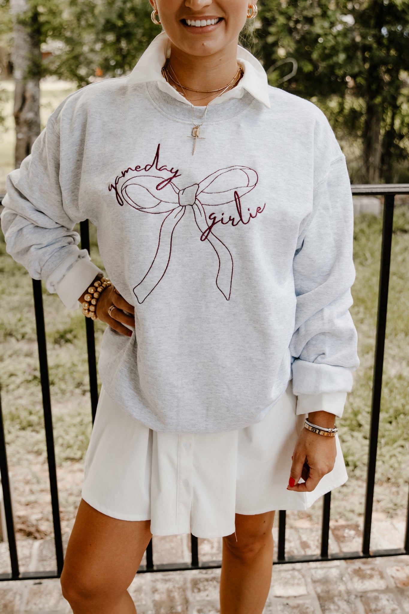 GAME DAY GIRLIE CREWNECK