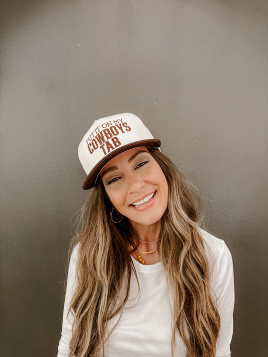 PUT IT ON MY COWBOYS TAB CANVAS CAP