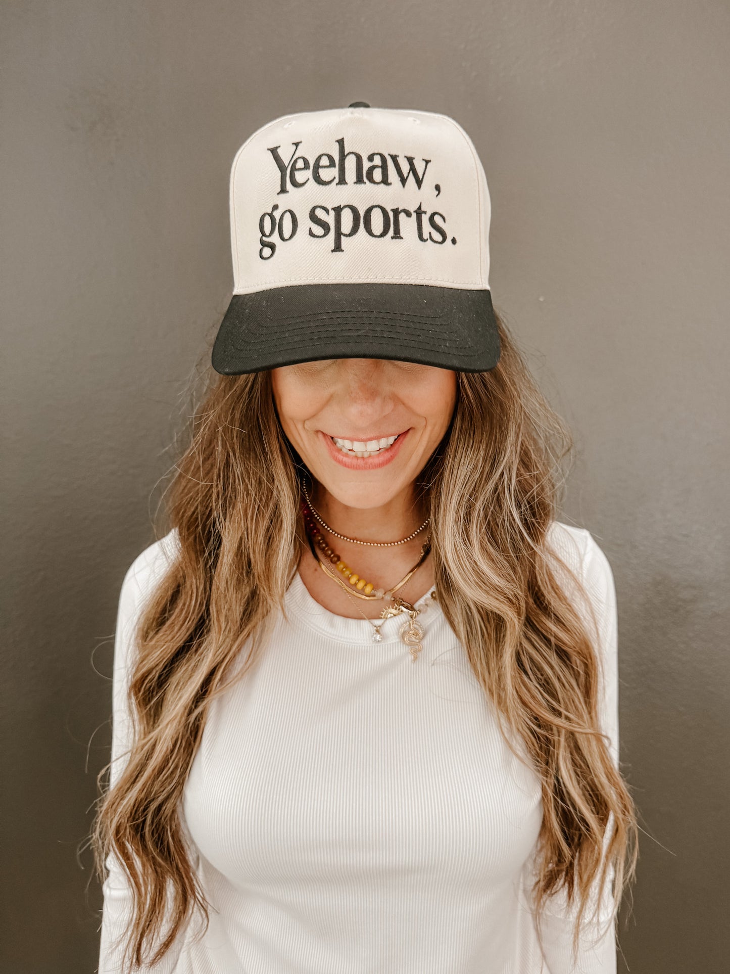 YEEHAW, GO SPORTS CANVAS CAP