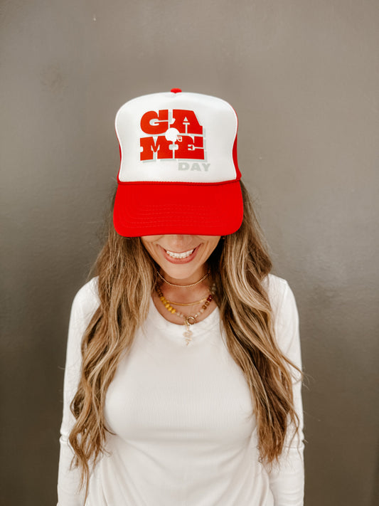 GAME DAY SQUARE TRUCKER HAT