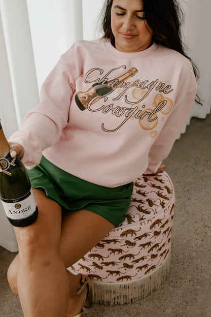 GINA Champagne Cowgirl Crewneck