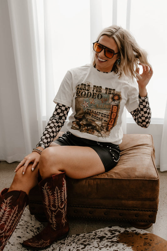 GINA HERE FOR THE RODEO TEE