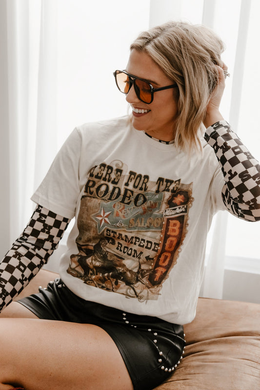 GINA HERE FOR THE RODEO TEE