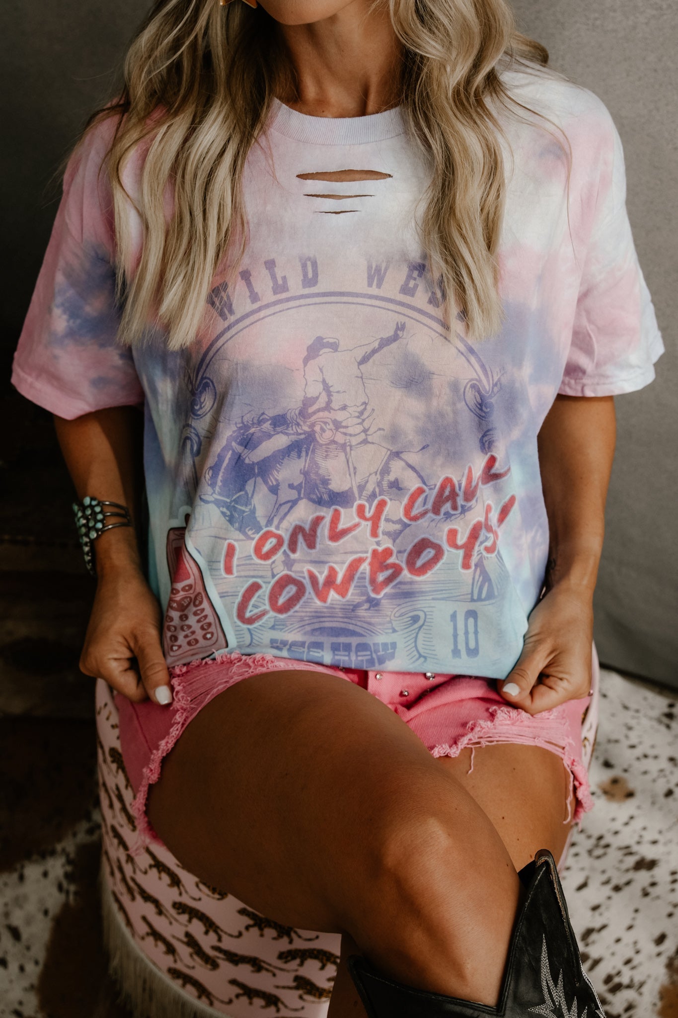 GINA I Only Call Cowboys Tee