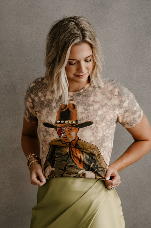 GINA PINK LABEL DAVID BOWIE TEE