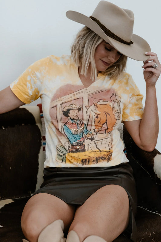 GINA PINK LABEL HAY HORSE TEE