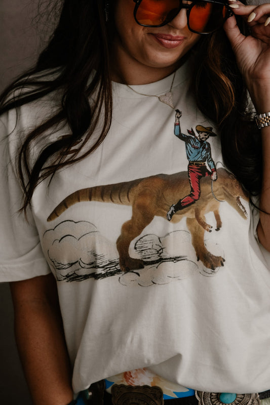GINA T-REX COWBOY TEE