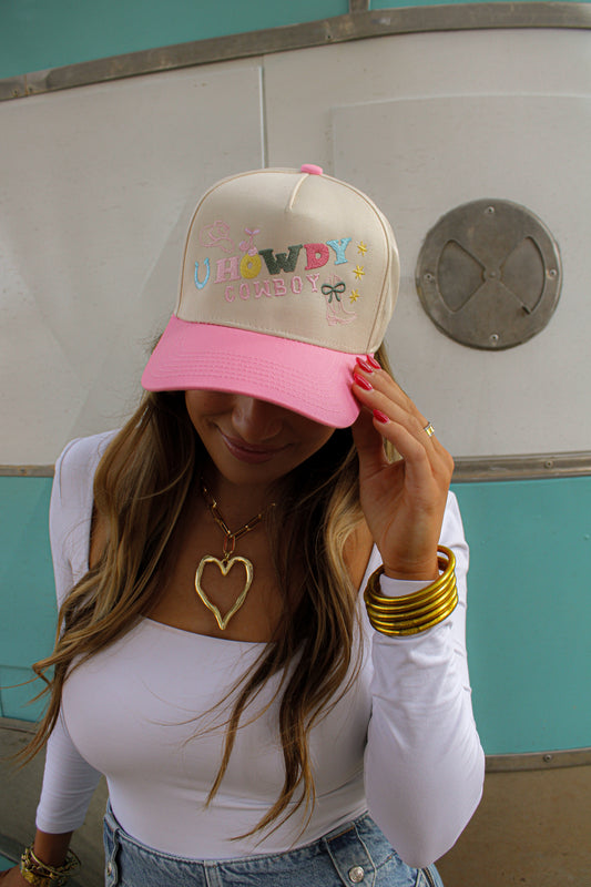 HOWDY COWBOY CANVAS CAP