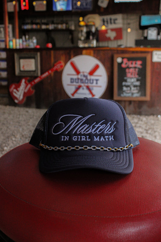 MASTERS IN GIRL MATH HAT